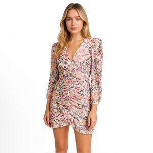 Astr the label, EUC Kimora dress Print Women's Dress rushed, Size M